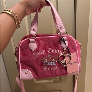 Juicy Couture Pink Kingdom Bowler with Heart Charm